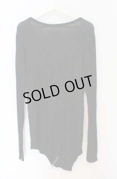 画像3: SEANA / ZIPデザインロングスムースカットソー L ブラック O-26-02-22-019-SE-to-YM-OS (3)