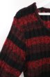 画像2: SEANA / 縦編ボーダーニットソー L レッドｘブラック O-26-02-22-020-SE-to-YM-OS (2)