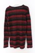 画像3: SEANA / 縦編ボーダーニットソー L レッドｘブラック O-26-02-22-020-SE-to-YM-OS (3)