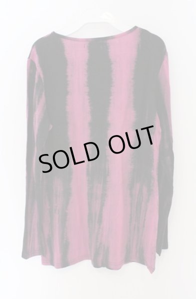 画像2: SEANA / ストライプブリーチカットソー L ピンクｘブラック O-26-02-22-021-SE-ts-YM-ZT0302R (2)