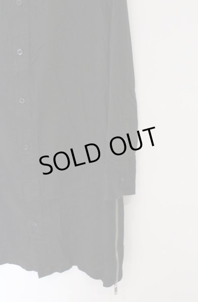 画像2: SEANA / サイドZIPロングシャツ L ブラック O-26-02-22-024-SE-sh-YM-OS (2)