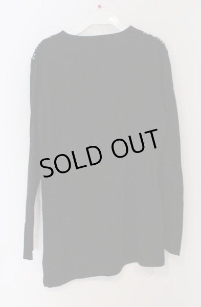 画像2: SEANA / スカルプリントアシンメトリーロングカットソー L ブラック O-26-02-22-025-SE-to-YM-OS (2)