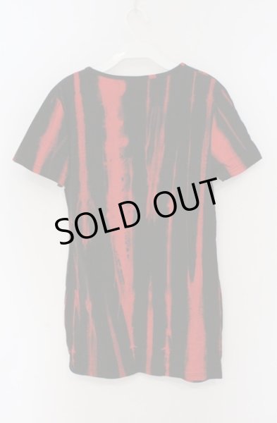 画像2: SEANA / ストライプブリーチTシャツ L ブラックｘレッド O-26-02-22-029-SE-ts-YM-OS (2)