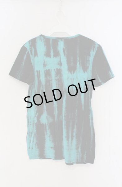 画像2: SEANA / ストライプブリーチTシャツ L ブラックｘグリーン O-26-02-22-030-SE-ts-YM-OS (2)