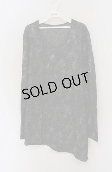 画像1: SEANA / シャドー総柄Uネックカットソー L グレー O-26-02-22-039-SE-to-YM-OS (1)