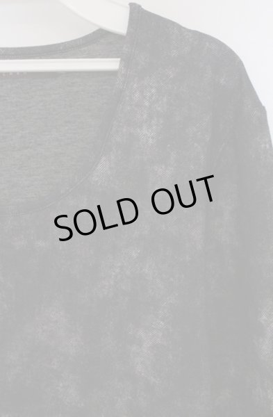 画像2: SEANA / シャドー総柄Uネックカットソー L グレー O-26-02-22-039-SE-to-YM-OS (2)