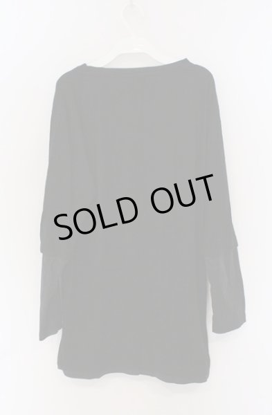 画像3: SEANA / フェイクスウェードUネックカットソー L ブラック O-26-02-22-040-SE-to-YM-ZT207 (3)