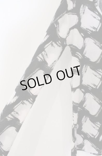 画像3: SEANA / 総柄ニットソー L ホワイトｘブラック O-26-02-22-041-SE-to-YM-ZT325 (3)