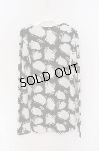 画像4: SEANA / 総柄ニットソー L ホワイトｘブラック O-26-02-22-041-SE-to-YM-ZT325 (4)