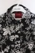 画像2: SEANA / モノトーン総柄ストレッチシャツ L ブラック O-26-02-22-045-SE-sh-YM-OS (2)