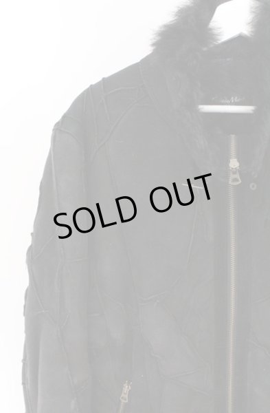 画像2: TORNADO MART / トスカーナスクラップムートン(ライダース)ジャケット L ブラック O-26-02-22-003-TO-ou-YM-OS (2)