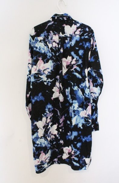 画像3: CIVARIZE / Ambition ローズジャガードロングシャツ 46 ブルーｘブラック O-26-02-22-048-CI-sh-YM-OS (3)