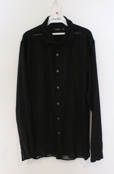 画像1: CIVARIZE / Lies シフォンシャツ 46 ブラック O-26-02-22-049-CI-sh-YM-OS (1)