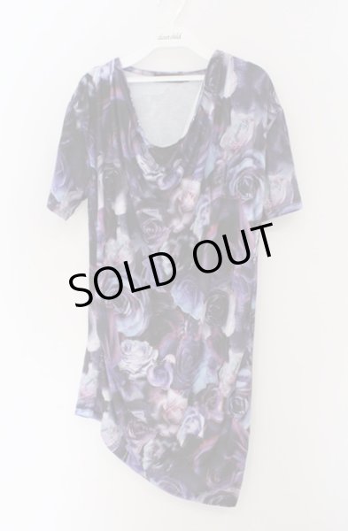 画像1: CIVARIZE / Finder フラワー総柄ドレープロングTシャツ 46 ブルー O-26-02-22-051-CI-ts-YM-OS (1)