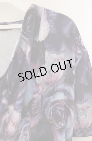 画像2: CIVARIZE / Finder フラワー総柄ドレープロングTシャツ 46 ブルー O-26-02-22-051-CI-ts-YM-OS (2)