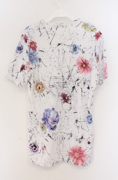 画像3: CIVARIZE / フラワースカル総柄UネックTシャツ 46 ホワイト O-26-02-22-052-CI-ts-YM-OS (3)