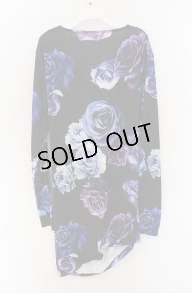 画像3: CIVARIZE / フラワー総柄ドレープカットソー 46 ブラックｘパープル O-26-02-22-053-CI-to-YM-OS (3)