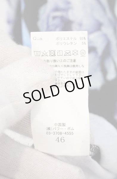 画像4: CIVARIZE / フラワー総柄ドレープカットソー 46 ブラックｘパープル O-26-02-22-053-CI-to-YM-OS (4)