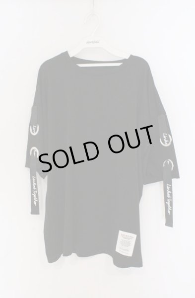 画像1: CavariA / アイレットストラップショルダーBIG Tシャツ 44 ブラック O-26-02-22-057-Ca-ts-YM-OS (1)