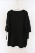 画像4: CavariA / アイレットストラップショルダーBIG Tシャツ 44 ブラック O-26-02-22-057-Ca-ts-YM-OS (4)