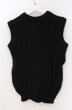 画像3: MR.OLIVE / ケーブルニットベスト S ブラック O-26-02-22-058-MR-to-YM-OS (3)