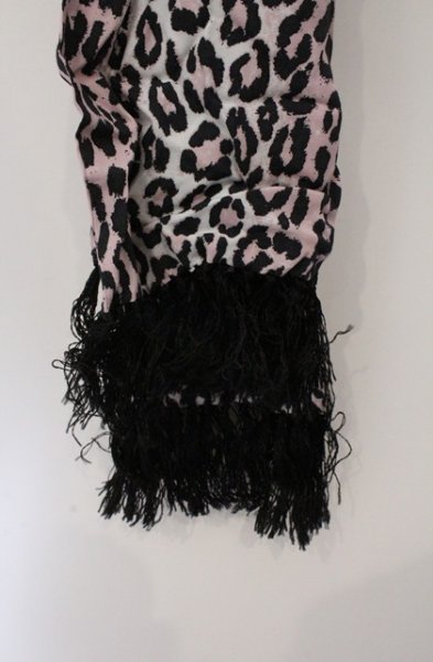 画像2: WACKOMARIA / フリンジレオパードマフラー  ピンク O-26-02-22-060-WA-0-YM-OS (2)