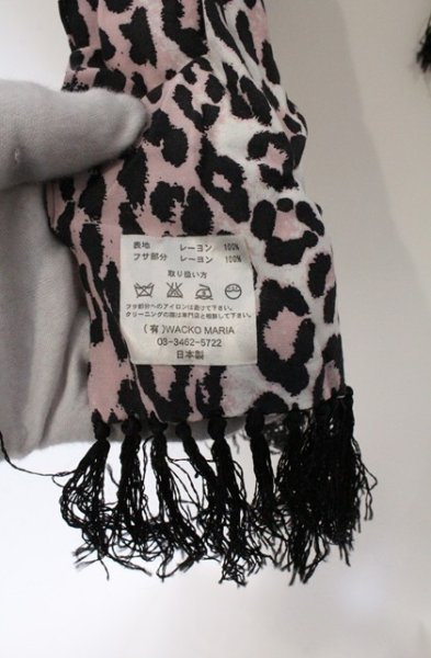 画像3: WACKOMARIA / フリンジレオパードマフラー  ピンク O-26-02-22-060-WA-0-YM-OS (3)