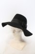画像1: CIVARIZE / ツバ広ハット  ブラック O-26-02-22-061-CI-za-YM-OS (1)