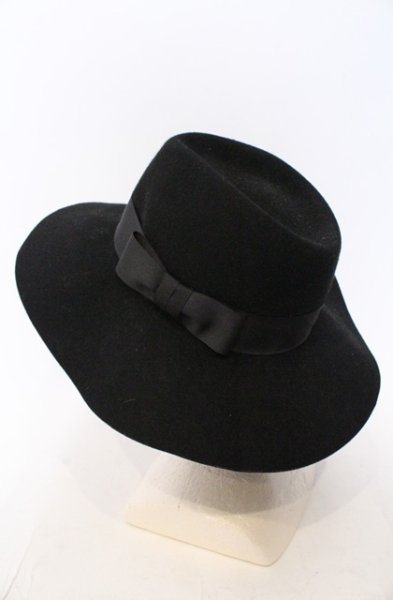 画像2: CIVARIZE / ツバ広ハット  ブラック O-26-02-22-061-CI-za-YM-OS (2)