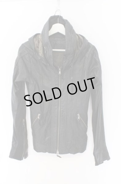 画像1: 14th Addiction / シープスキンフーデッドパーカー 2 ブラック O-26-02-22-004-14-ja-YM-OS (1)