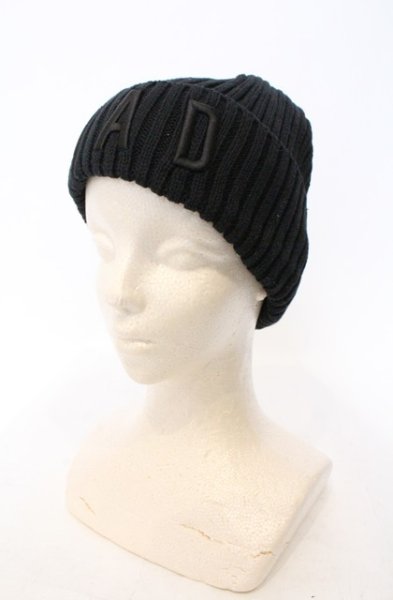 画像1: Moonage Devilment / MAD刺繍ビーニーキャップ  ブラック O-26-02-22-063-Mo-0-YM-OS (1)
