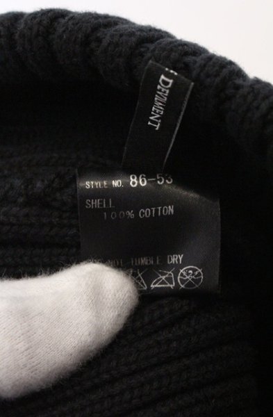 画像5: Moonage Devilment / MAD刺繍ビーニーキャップ  ブラック O-26-02-22-063-Mo-0-YM-OS (5)