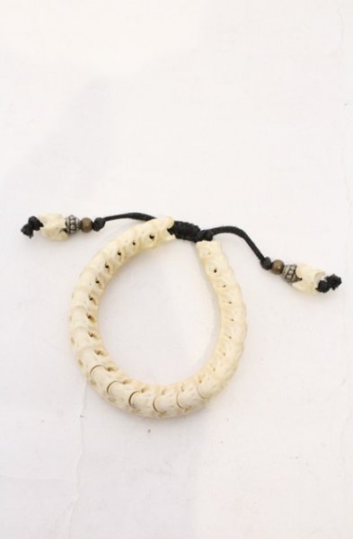 画像2: IFSIXWASNINE / 蛇骨ブレスレット  アイボリー O-26-02-22-068-IF-ac-YM-OS (2)
