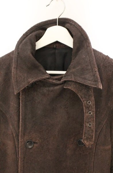 画像3: 5351pour les Hommes / デストロイカウレザーコート  ボルドー O-26-02-22-001-53-ou-YM-OS (3)