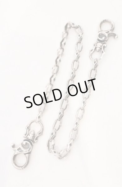 画像1: DEAL DESIGN / ソリッドベースウォレットチェーン（ダブルフック） 50cm シルバー O-26-02-22-070-DE-ac-YM-OS (1)