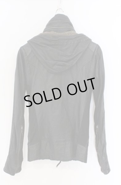 画像4: 14th Addiction / シープスキンフーデッドパーカー 2 ブラック O-26-02-22-004-14-ja-YM-OS (4)