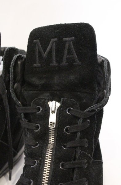 画像2: Moonage Devilment / フロントZIPレザーハイカットスニーカー 約28.5cm ブラック O-26-02-22-074-Mo-sho-YM-OS (2)