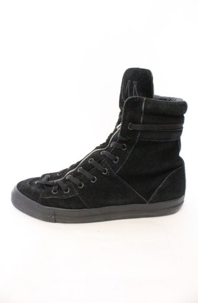 画像7: Moonage Devilment / フロントZIPレザーハイカットスニーカー 約28.5cm ブラック O-26-02-22-074-Mo-sho-YM-OS (7)