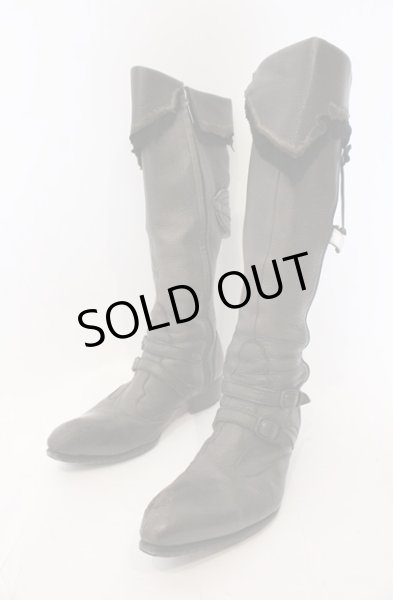 画像1: Hiromu Takahara / ディアスキンブーツ 40 1/2（約26cm） ダークブラウン O-26-02-22-075-Hi-sho-YM-OS (1)