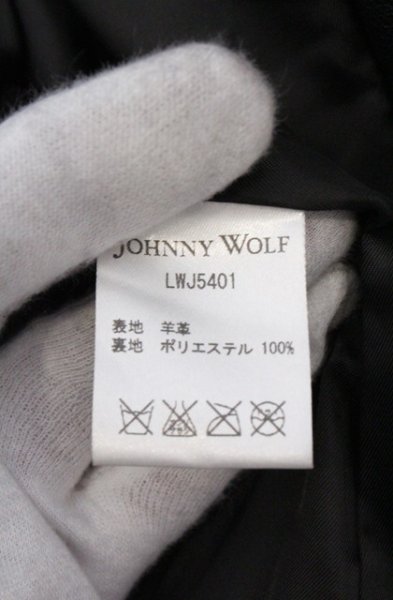 画像5: JOHNNY WOLF / ラムレザーダブルライダースジャケット 3 ブラック O-26-02-22-005-JO-ja-YM-OS (5)