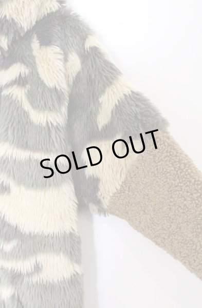 画像3: NO ID. BLACK / フェイクファーフーデドブルゾン ONE カーキ O-26-02-22-006-NO-ou-YM-OS (3)