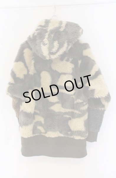 画像4: NO ID. BLACK / フェイクファーフーデドブルゾン ONE カーキ O-26-02-22-006-NO-ou-YM-OS (4)