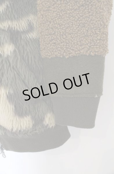 画像6: NO ID. BLACK / フェイクファーフーデドブルゾン ONE カーキ O-26-02-22-006-NO-ou-YM-OS (6)