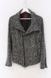画像3: SEANA / ハイネックライダースツイードジャケット L グレー O-26-02-22-007-SE-ou-YM-OS (3)