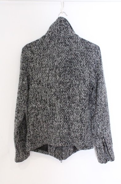 画像7: SEANA / ハイネックライダースツイードジャケット L グレー O-26-02-22-007-SE-ou-YM-OS (7)