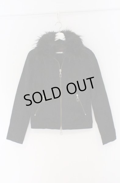 画像1: SEANA / シャドーレオパードファー付きトラッカージャケット L ブラック O-26-02-22-010-SE-ja-YM-OS (1)