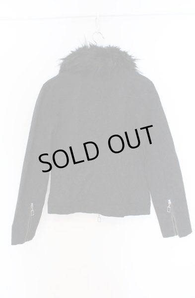 画像3: SEANA / シャドーレオパードファー付きトラッカージャケット L ブラック O-26-02-22-010-SE-ja-YM-OS (3)