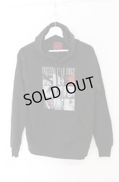 画像1: SEANA / フォトプリントプルオーバーパーカー L ブラック O-26-02-22-012-SE-to-YM-OS (1)