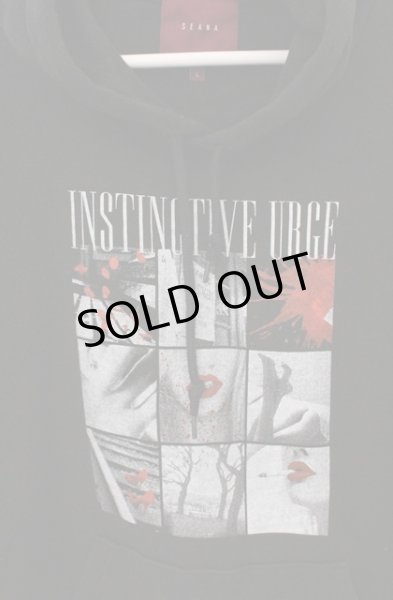 画像2: SEANA / フォトプリントプルオーバーパーカー L ブラック O-26-02-22-012-SE-to-YM-OS (2)