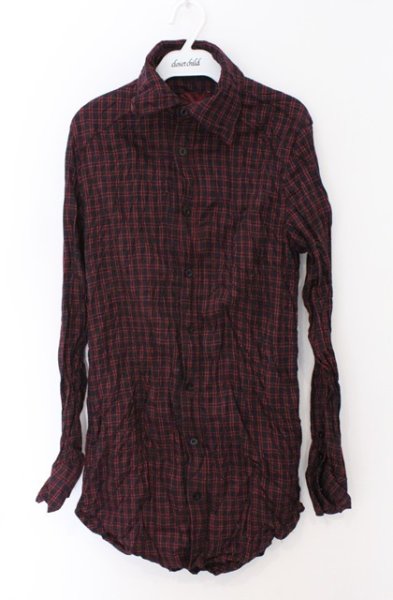 画像1: SEANA / ワッシャーロングチェックシャツ L レッド O-26-02-22-016-SE-sh-YM-OS (1)